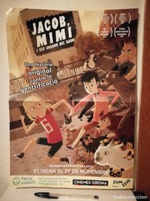Kino: CARTEL ORIGINAL CATALAN -A3- Jacob, Mimi y los perros del barrio - INFANTIL